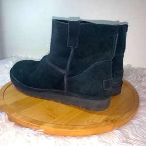 Women's UGG Classic Unlined Mini Boot In Black Suede